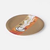 De Borden voor de koffiebeker Papieren Bordje (Gekanteld)