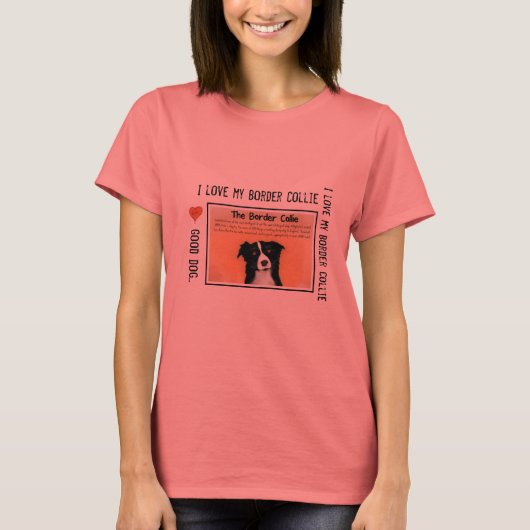 De Border Collie T-shirt (Voorkant)