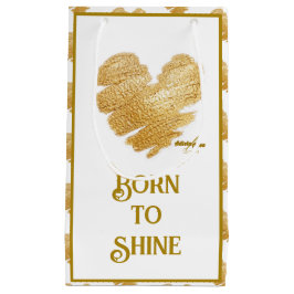 De Born to Shine wit en goud cadeautasje