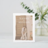 De borpte Band van de Bekleding bewaart de Datum Briefkaart (Staand voorkant)