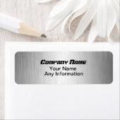 De borpte Etiketten van het Adres van de Terugkeer (Insitu)