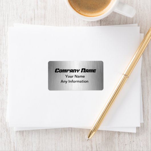 De borpte Etiketten van het Adres van de Terugkeer (Insitu)