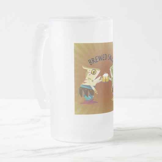 De borrelpagina's van de Stormbound Beer Mok (Voorkant links)