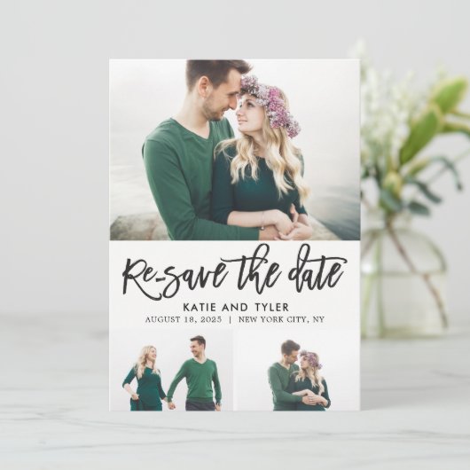 De borstel EDITABLE KLEUR van het Charm verandert Bedankkaart (Staand voorkant)