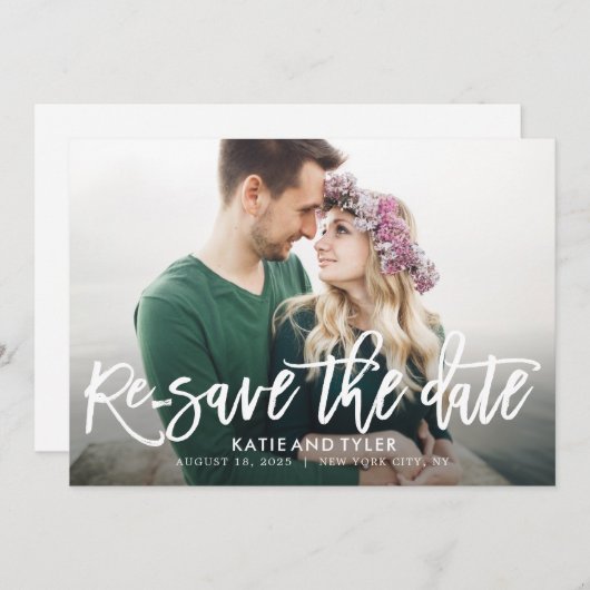 De borstel EDITABLE KLEUR van het Charm verandert  Bedankkaart (Voorkant / Achterkant)