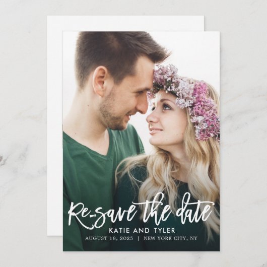 De borstel EDITABLE KLEUR van het Charm verandert Bedankkaart (Voorkant / Achterkant)