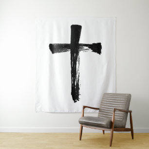 De Borstel van de Ink van de calligrafie dwars - M Wandkleed