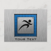 De borstel van de Metaal kijkt Lopend Briefkaart (Voorkant)