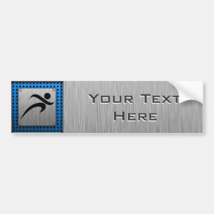 De borstel van de Metaal kijkt Lopend Bumpersticker