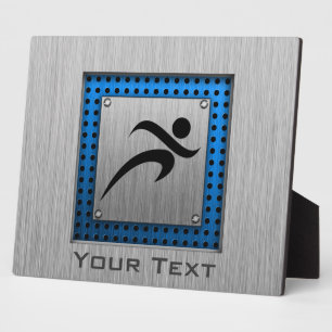 De borstel van de Metaal kijkt lopend Fotoplaat