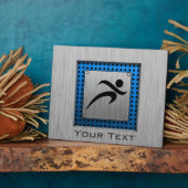 De borstel van de Metaal kijkt lopend Fotoplaat (Zijkant)