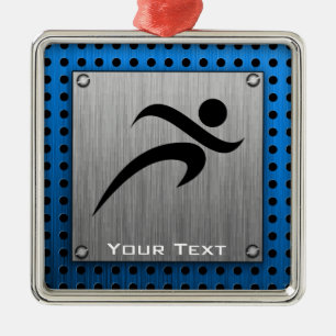 De borstel van de Metaal kijkt Lopend Metalen Ornament