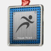 De borstel van de Metaal kijkt Lopend Metalen Ornament (Links)