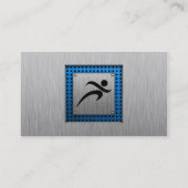 De borstel van de Metaal kijkt lopend Visitekaartje (Achterkant)