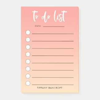 De Borstel van de Ombre van de piep wordt verhuurd Post-it® Notes