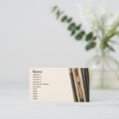 De borstel van de verf die op Witte Achtergrond wo Visitekaartje (Staand voorkant)