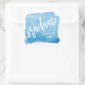 De Borstel van de waterverf ⎥ Afstuderen Gepersona Vierkante Sticker (Tas)