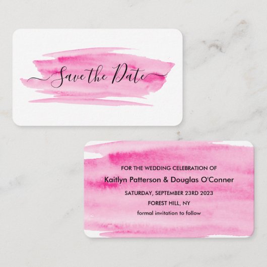 De Borstel van de waterverf sparen de Kaart van de Visitekaartje (Voorkant / Achterkant)