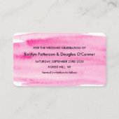 De Borstel van de waterverf sparen de Kaart van de Visitekaartje (Achterkant)