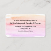 De Borstel van de waterverf sparen de Kaart van de Visitekaartje (Achterkant)