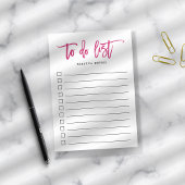 De Borstel van Fuchsia liet gepersonaliseerd om Li Post-it® Notes