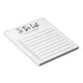 De borstel verliet gepersonaliseerd Lijnd om Lijst Notitieblok (Schuin)