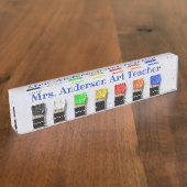 De Borstels van de verf personaliseren het Bord va Naambordje (Zijkant)