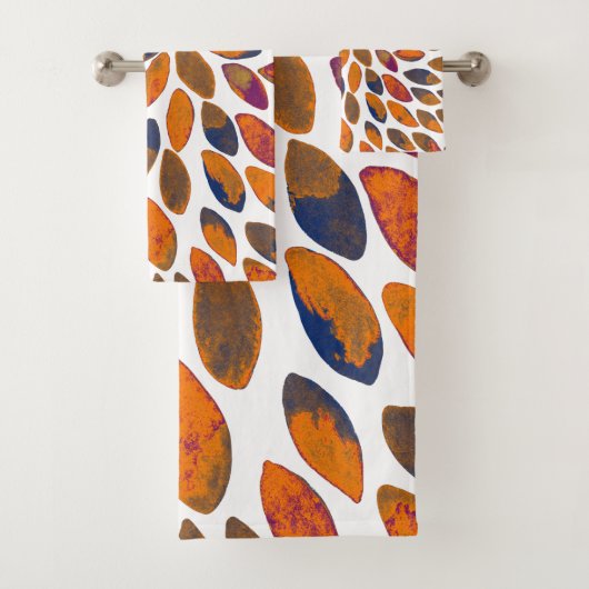 De borstelslagen van de waterverf - roestvast effe bad handdoek (Insitu)