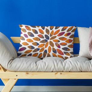 De borstelslagen van de waterverf - roestvast effe decoratief kussen