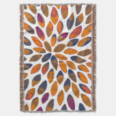 De borstelslagen van de waterverf - roestvast effe deken (Voorkant Verticaal)