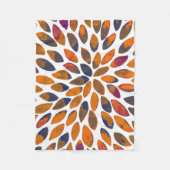 De borstelslagen van de waterverf - roestvast effe fleece deken (Voorkant)