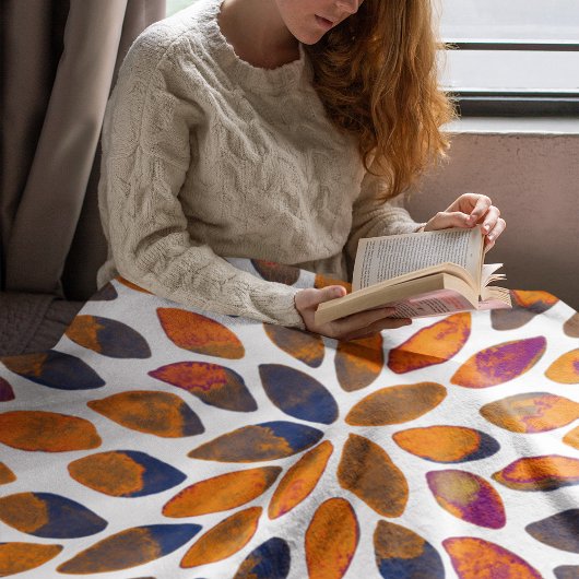 De borstelslagen van de waterverf - roestvast effe fleece deken