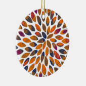 De borstelslagen van de waterverf - roestvast effe keramisch ornament (Rechts)