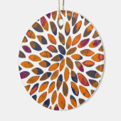 De borstelslagen van de waterverf - roestvast effe keramisch ornament (Links)