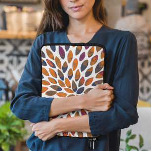 De borstelslagen van de waterverf - roestvast effe laptop sleeve