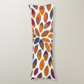 De borstelslagen van de waterverf - roestvast effe lichaamskussen (Voorkant Verticaal)