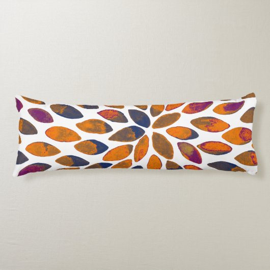 De borstelslagen van de waterverf - roestvast effe lichaamskussen (Voorkant)