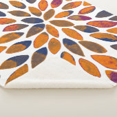 De borstelslagen van de waterverf - roestvast effe sherpa deken (3/4)