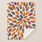 De borstelslagen van de waterverf - roestvast effe sherpa deken (Voorkant)