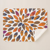 De borstelslagen van de waterverf - roestvast effe sherpa deken (Voorkant (horizontaal))