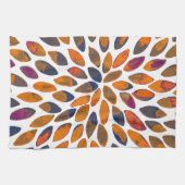 De borstelslagen van de waterverf - roestvast effe theedoek (Horizontaal)