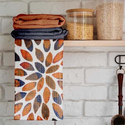 De borstelslagen van de waterverf - roestvast effe theedoek