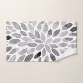 De borstelslagen van de waterverf - zwart-wit bad handdoek (Handdoek)