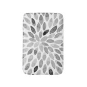 De borstelslagen van de waterverf - zwart-wit badmat (Voorkant Verticaal)