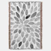 De borstelslagen van de waterverf - zwart-wit deken (Voorkant Verticaal)