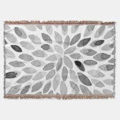 De borstelslagen van de waterverf - zwart-wit deken (Voorkant)