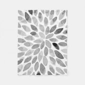 De borstelslagen van de waterverf - zwart-wit fleece deken (Voorkant)