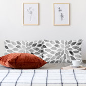 De borstelslagen van de waterverf - zwart-wit kussensloop