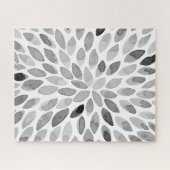 De borstelslagen van de waterverf - zwart-wit legpuzzel (Horizontaal)