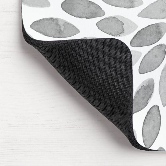 De borstelslagen van de waterverf - zwart-wit muismat (Hoek)